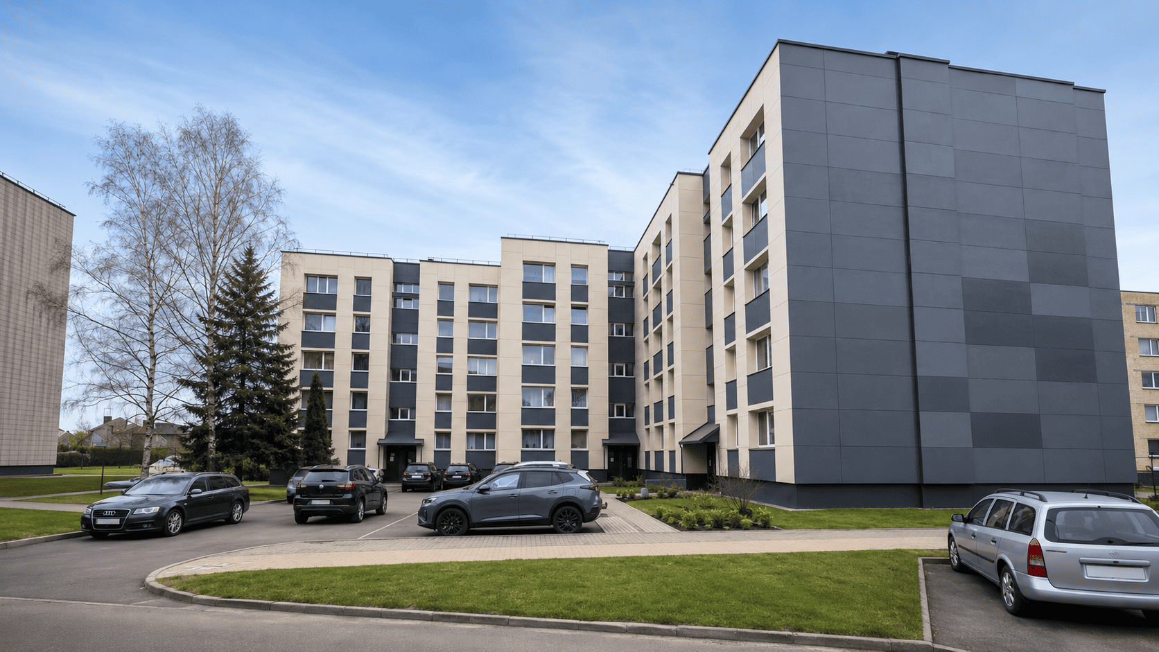 renovuoto daugiabučio buto nuotrauka